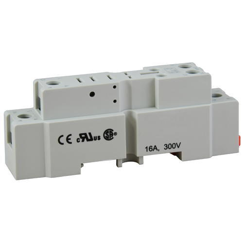 Relay Socket For R11 Series Din Rail Mount With Screw Terinals And Clamping Plates