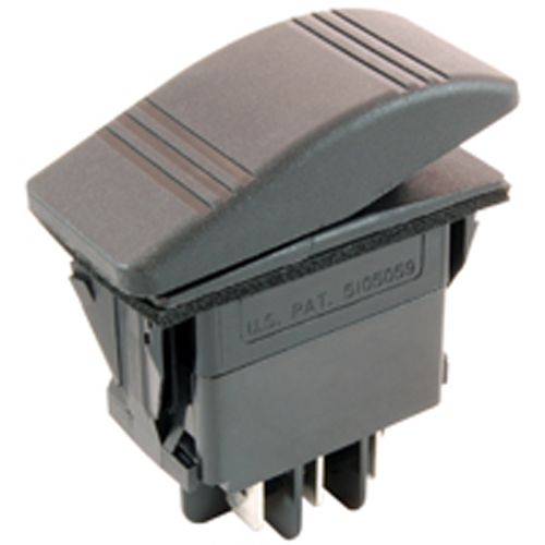 Switch Rocker Dpdt 20A 12vdc On-off-on .25 Inch Terminals Ip66/68 Rated                             