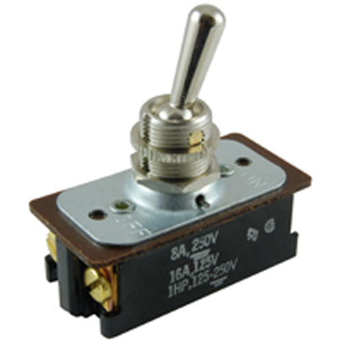Switch Bat Handle Toggle SPST On-none-off 16A 125vac W/screw Terminals                              