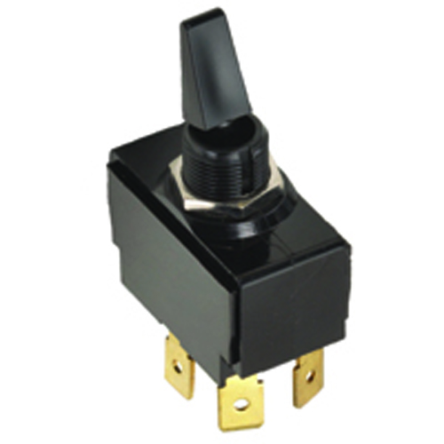 Switch Toggle Dpdt On-none-on 6a 125vac .500 Mounting Hole Nylon Paddle Solder Lug Terminals        
