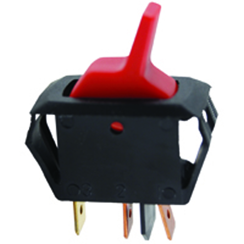 Rocker Switch Illuminated Snap-in SPST Off-none-on16A 125vac Red Rocker 125V Neon .250 Inch Qc Term