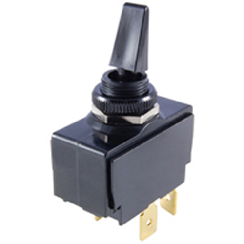Switch Paddle Toggle Dpst On-none-off 20A 125vac .500 Mounting Hole .250 Inch Quick Connect TerminaL