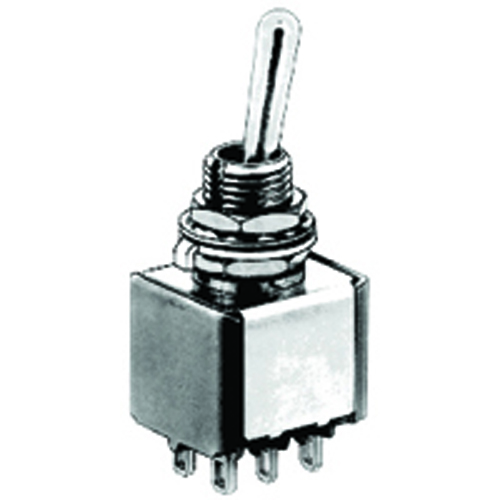 Switch Toggle Miniature Bat Handle Sp3T 6a 125vac On-on-on Epoxy Sealed Solder Terminals            