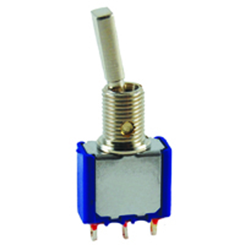 Switch Toggle Miniature Flat Handle SPDT 6a 125vac On-none-on Epoxy Sealed Solder Lug Terminals     
