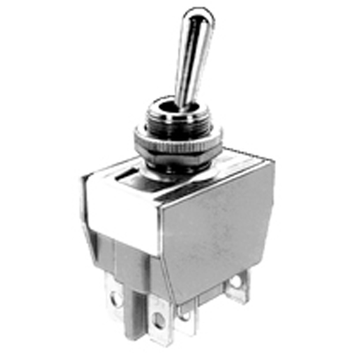 Switch Bat Handle Toggle Dpdt 15A 250vac On-none-on .250 Quick Connect Terminals                    