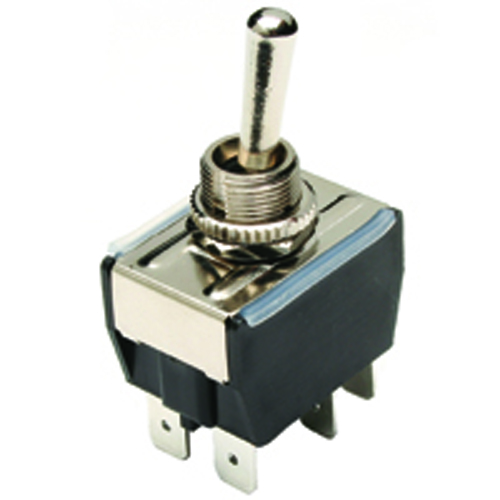 Switch Waterproof Bat Handle Toggle Dpdt 16A 277vac On-none-on .250 Quick Connect Terminals         