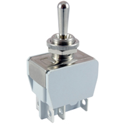 Switch Bat Handle Toggle 3p3T 15A 125vac On-on-on  .250 Quick Connect Terminals                     