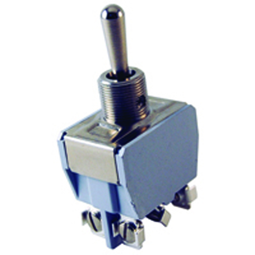 Switch Bat Handle Toggle Dpdt 15A 125vac (on)-off-(on) Screw Terminals                              