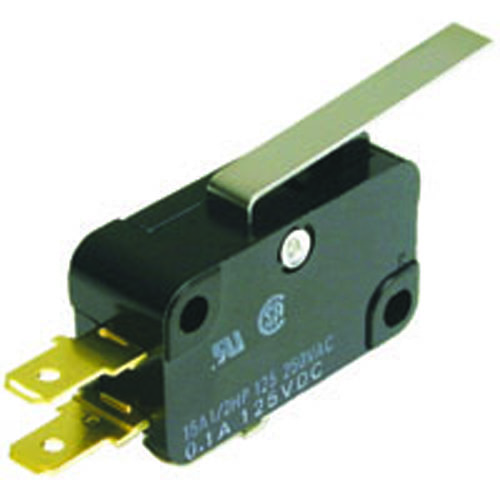 Switch Snap ACtion SPDT 10A Hinge Lever Actuator Quick Connect Terminals 60gram Force               