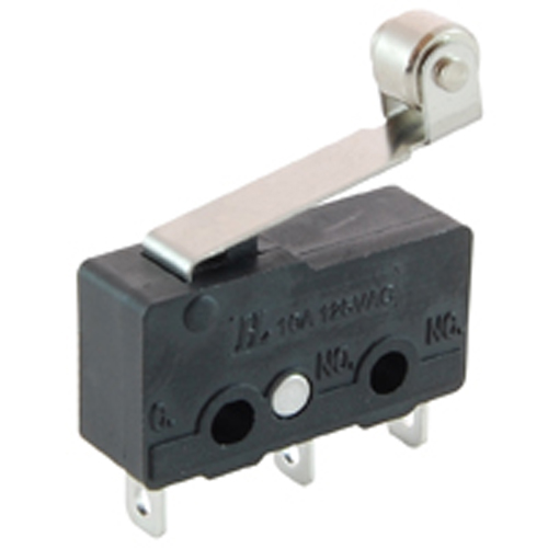 Switch Snap ACtion Subiniature SPDT 10A Hinge Roller Lever Actuator Solder Terminals                