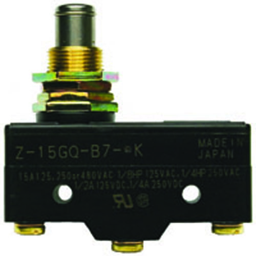 Switch Snap ACtion SPDT 15A Panel Mount Plunger Acatuator Screw Terminals                           