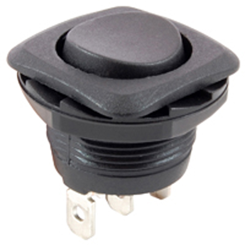 Rocker Switch Round Hole SPDT 16A 125V On-off-On No Legend .185 QC Tabs