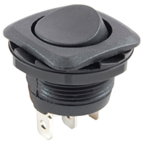 Rocker Switch Round Hole SPDT 16A 125V On-none-on No Legend .185 Qc Tabs