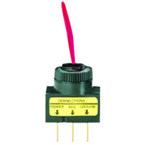 Switch Illuminated Bat Handle Toggle SPST On-none-off 20A 12vdc Red 12V Neon Lamp .250 In Qc Term   