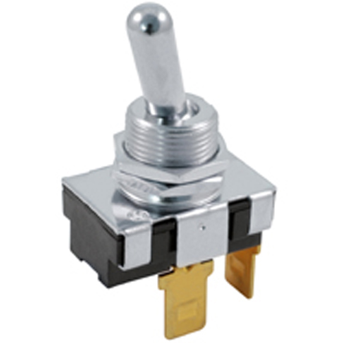 Switch Bat Handle Toggle SPST On-none-(off) 20A 125vac .250 Qc Terminal .500 In Mounting Hole       