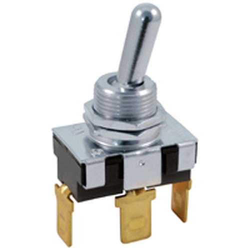 Switch Bat Handle Toggle SPDT (on)-off-on 20A 125vac .250 Qc Terminal .500 In Mounting Hole         