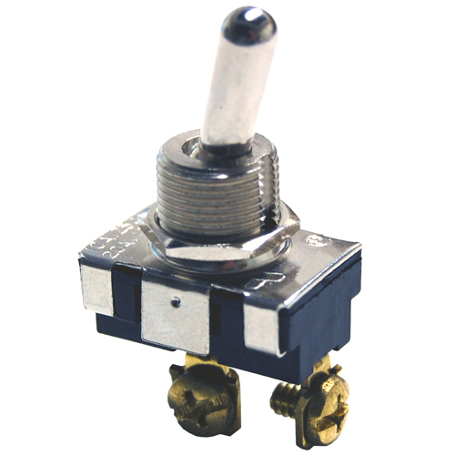 Switch Bat Handle Toggle SPST (on)-none-off 20A 125vac Screw Terminals .500 In Mounting Hole        