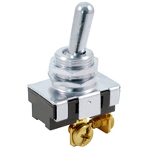 Switch Bat Handle Toggle SPST (on)-none-off 20A 125vac Screw Terminals .500 Inch Mounting Hole      