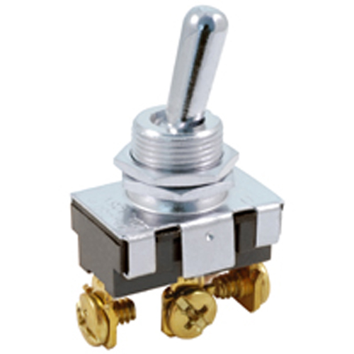 Switch Bat Handle Toggle SPDT (on)-none-on 20A 125vac Screw Terminals .500 Inch Mounting Hole       