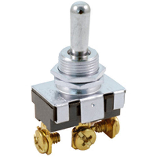 Switch Bat Handle Toggle SPDT (on)-off-(on) 20A 125vac Screw Terminals .500 Inch Mounting Hole      