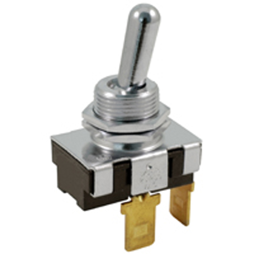 Switch Bat Handle Toggle SPST (on)-none-off 20A 125vac .250 Qc Terminals .500 Inch Mounting Hole    