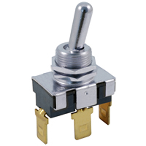 Switch Bat Handle Toggle SPDT (on)-off-on 20A 125vac .250 Qc Terminals .500 Inch Mounting Hole      