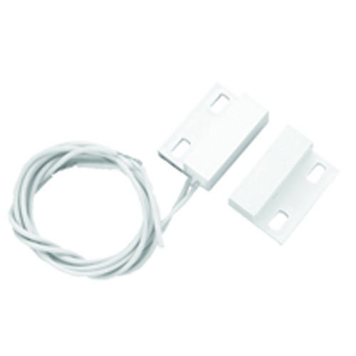 Switch White Magnetic Alarm Reed SPST-no 18 Inch Leads Adhesive And Screw Mount 2 Piece Unit