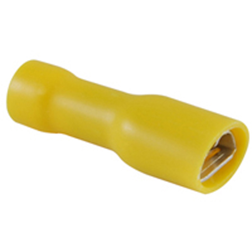 Disconnect Female Pvc Fully Insulated 12-10awg .250 Inch Tin Plated Brass 50/pkg                    