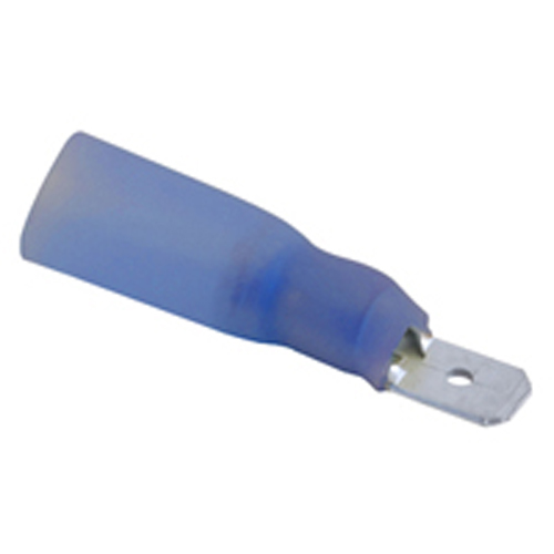 Disconnect Male Heat Shrink Insulated 16-14awg Waterpoof Tin Plated Brass Double Crimp 50/pkg       