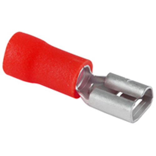 Female Disconnect Pvc Insulated 22-18awg .250 Inch Tin Plated Brass 50/pkg                          