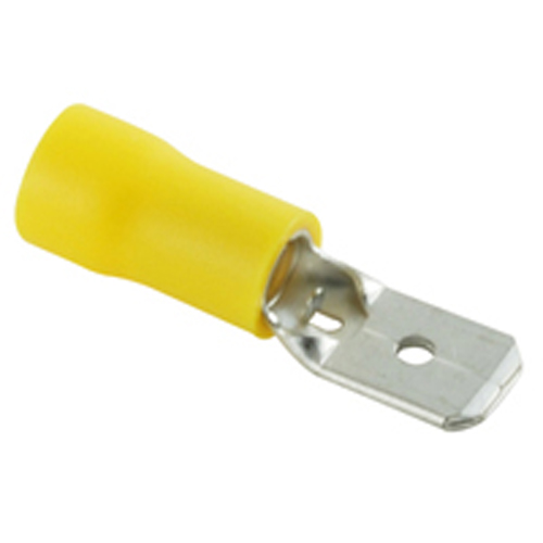 Male Disconnect Pvc Insulated 12-10awg .032 Inch Tin Plated Brass 50/pkg                            