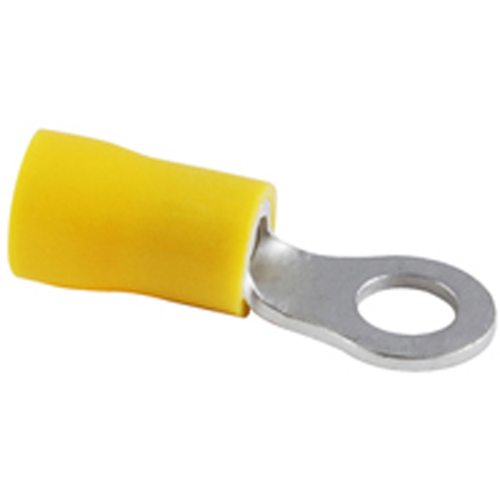 Ring Terminal Pvc Insulated 12-10awg #1/2 Stud Tin Plated Copper