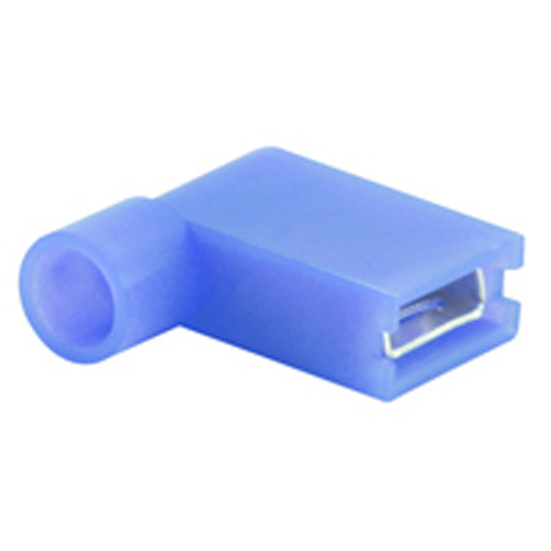 Flag Terminal Nylon Insulated 16-14awg Tin Plated Brass Crimp On 50/pkg                             