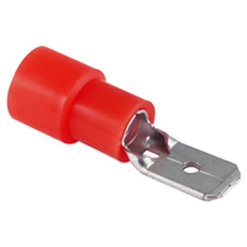 Male Disconnect Nylon Insulated 22-18awg .187 Inch Tin Plated Brass 50/pkg                          