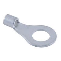 Ring Terminal Non-insulated 12-10awg #1/4 Stud Tin Plated Copper Brazed Seam