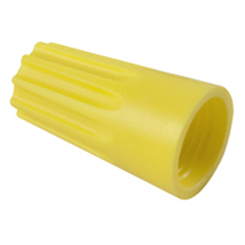 Wire Nut Twist-on 22-10awg PVC Yellow with spring  insert 25/pkg                                    